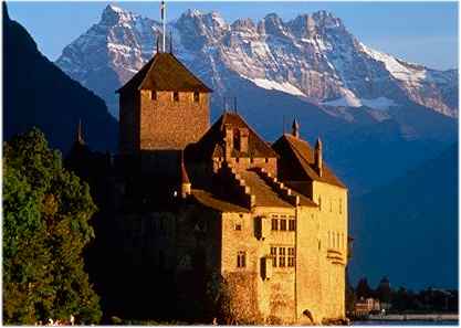 Photo of Chateau de Chillon on Lac Leman, Switzerland